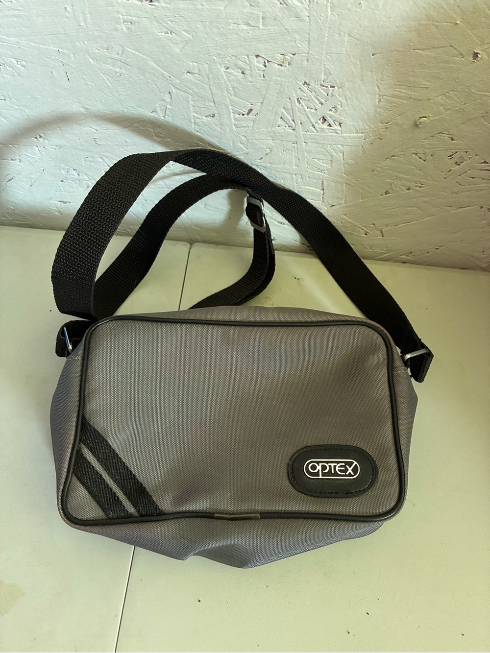 Gray Crossbody Messenger Bag for Men